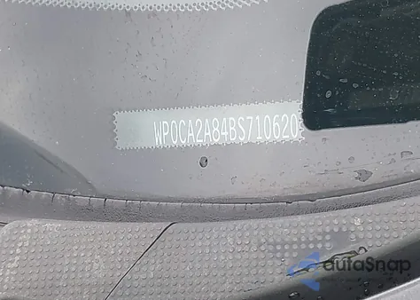 2011 Porsche Boxster из США, поврежденный, VIN WP0CA2A84BS710620